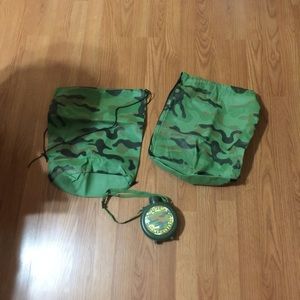🔥3 for $20🔥Camo Drawstring w/ canteen